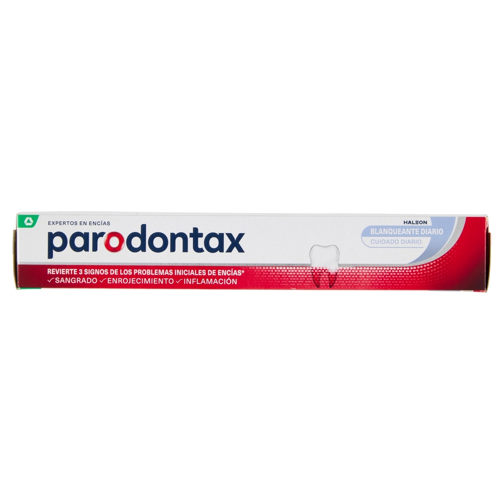 Parodontax whitening dentifricio quotidiano con fluoro per gengive più sane e denti forti 75 ml